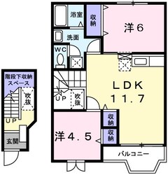 亀山駅 徒歩10分 2階の物件間取画像